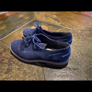 Clarks Somerset Suede Oxford Shoes sz 8